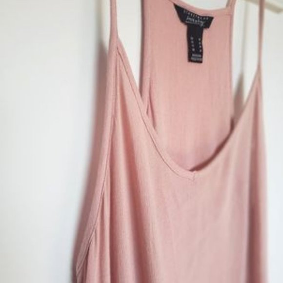 Pink Fit Flare Tank - Picture 1 of 3